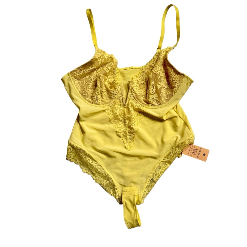Popilush Yellow Bodysuit Shapewear XL NWT - Picture 2 of 13